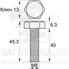 DIN933-M8x40