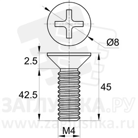 DIN965-M4x45