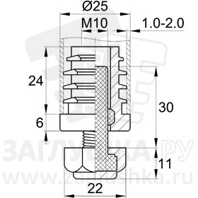 D25М10П.D22x30